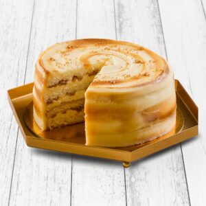 Salted Caramel Swirl Cake